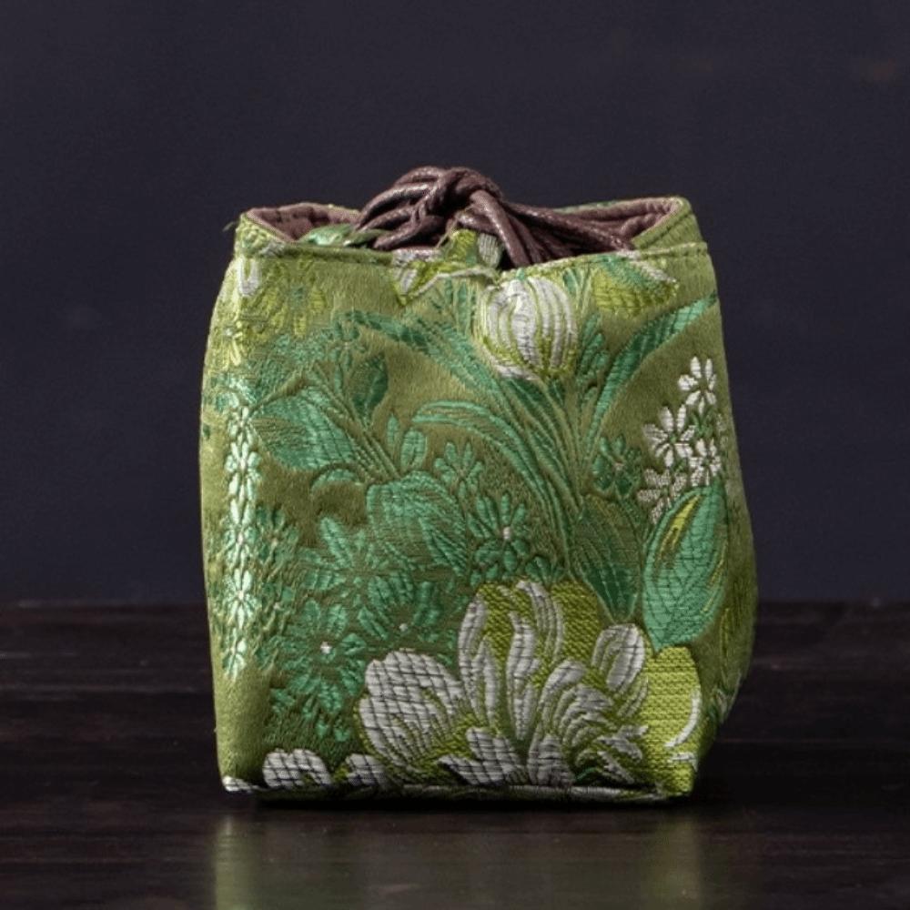 Embroidered Chinese Style Bag Thickened Teapot Storage Bag Tea Cozy Chinese Tea Culture