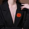 Broche Citrouille d'Halloween Broche Personnalité Créative Art Pin Accessoires Bijoux Rétro Fête Charme Pâques Tendance Cadeau Souvenir Unique