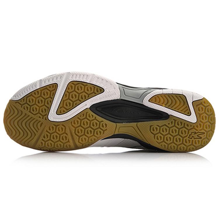 Li Ning Kaiser Cushioning Abrasion Resistant Slip Resistant Low top Badminton Shoes Men's White FYTN003-3