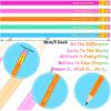 30 Pieces Motivational Pencils for Kids Students Pirational Pencils with Eraser Personalized Wooden Pen with Pirational Sayings for Teachers Kids