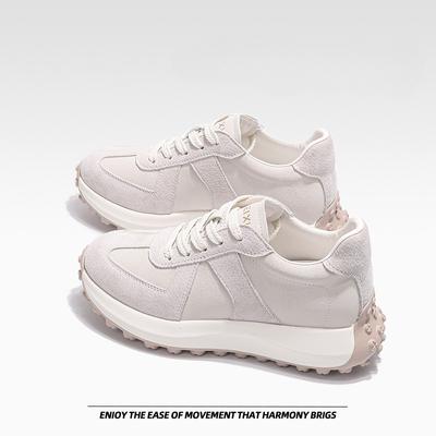 Gump Buty Modne Gruba Podeszwa Lekkie Codzienne Trampki Białe Buty