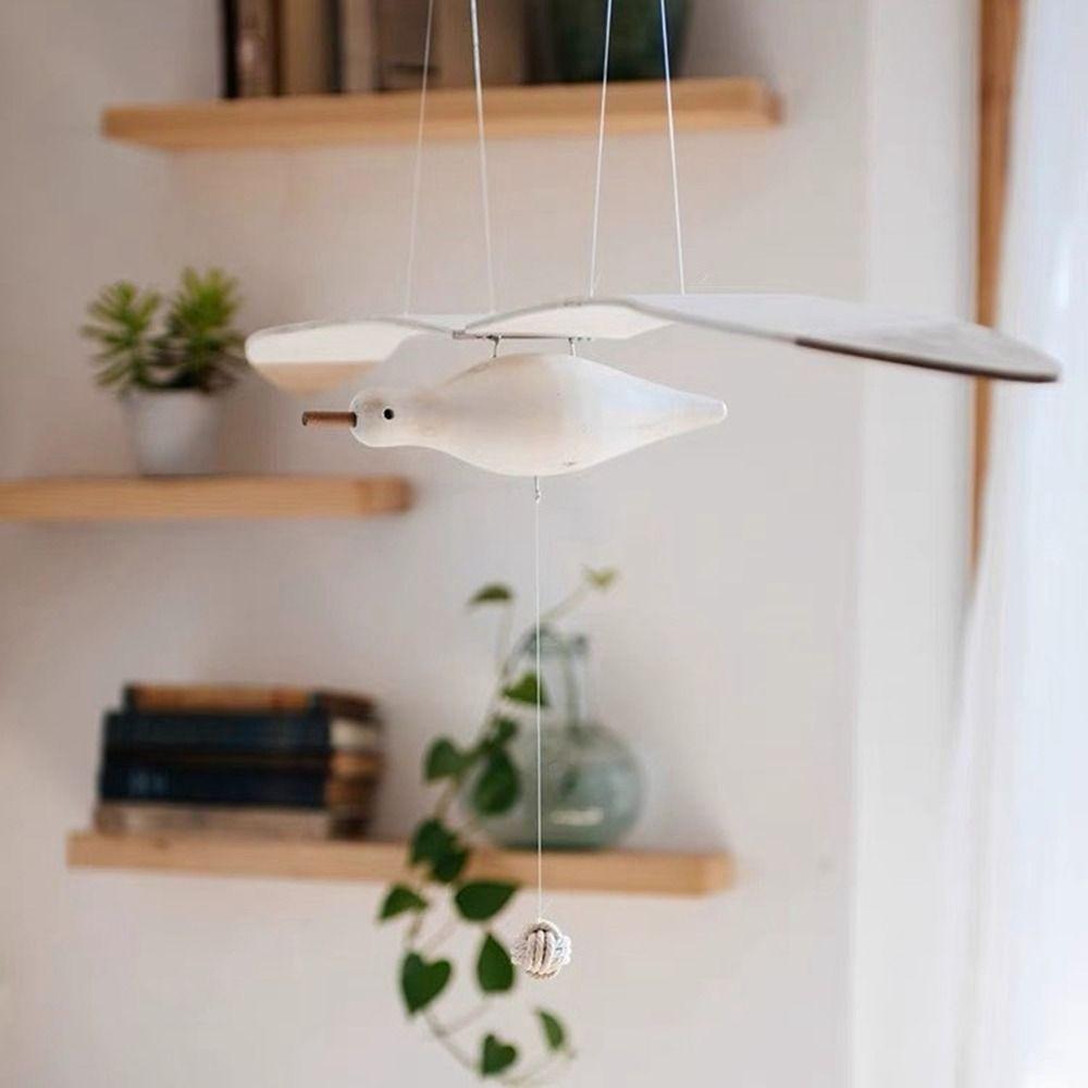 Creative Flying Seagull Hanging Ornament Wooden Flying Seagulls Pendant  Baby Room