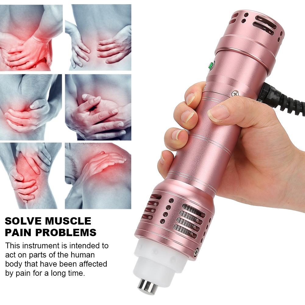Portable Shockwave Physiotherapy Instrument Pain Relief ED Treatment Therapy Machine Rose GoldEU