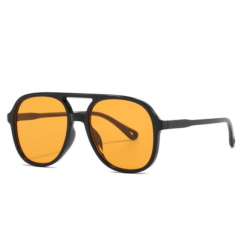 Non-polarized Fashion Large Frame Women's Sunglasses Toad Design Leopard Double Beam Sunglasses for Men Goggles Fishing Driving Sunshine