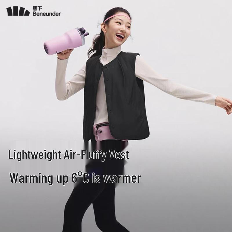 

Beneunder Women s Aero Fleece Round Neck Vest M