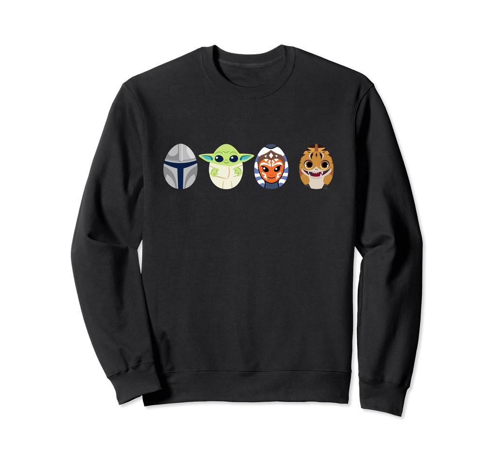 STAR WARS Mandalorian Grogu Ahsoka Roz-Kat Easter Egg Sweatshirt