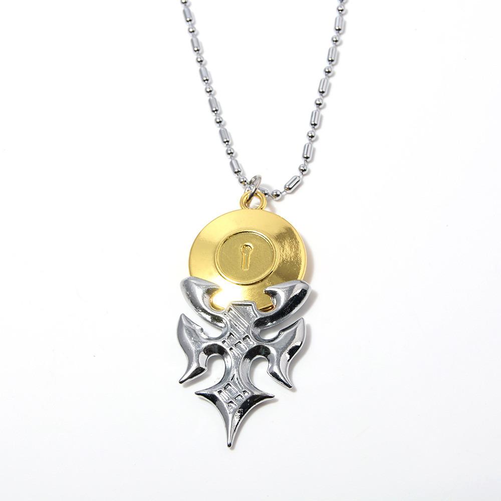 Nisekoi Fingerprint Pendant Necklace With Cartoon Character Design For Anime Fans Necklace Gold Silver