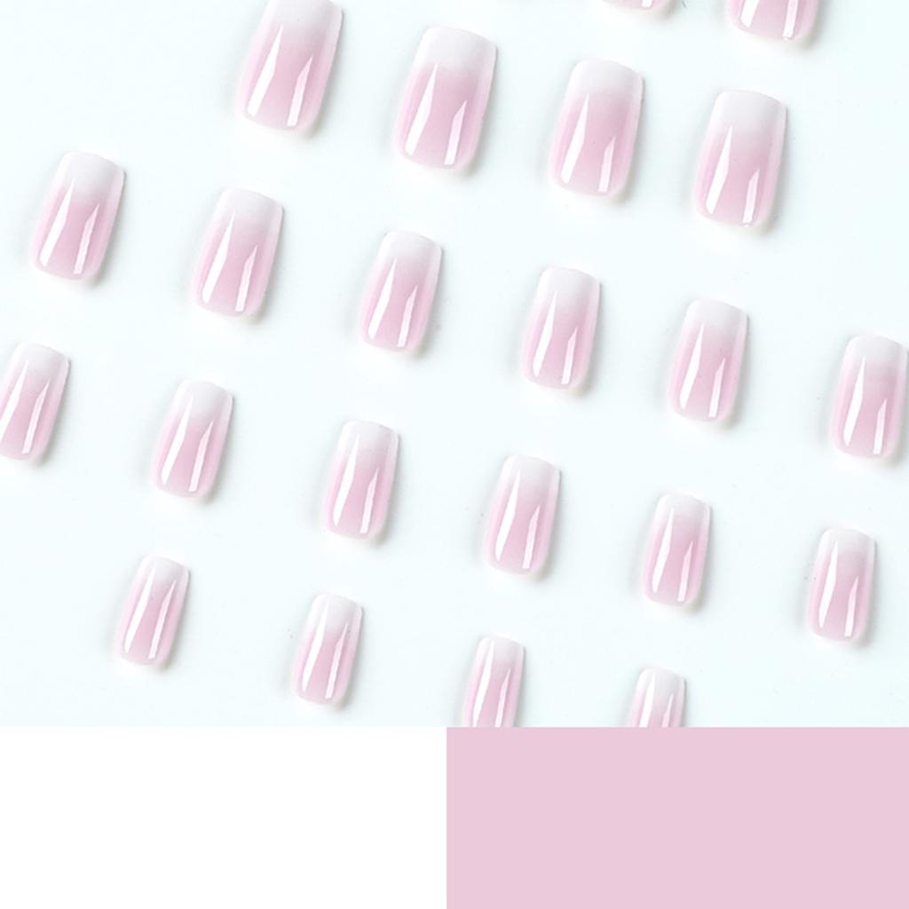 French-Style Artificial Nails with High Quality Resin Material for Nail Art School Home Use