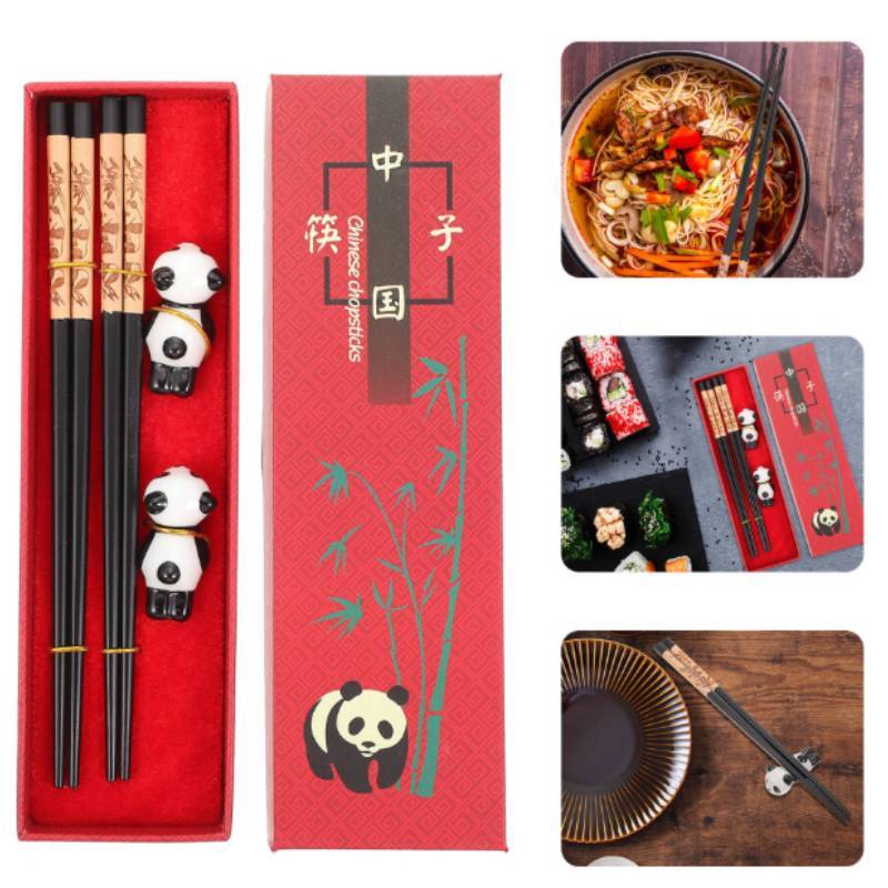 Panda Geschenk Holz Essstäbchen Geschenkbox Für Reise Souvenirs Und Heimgebrauch