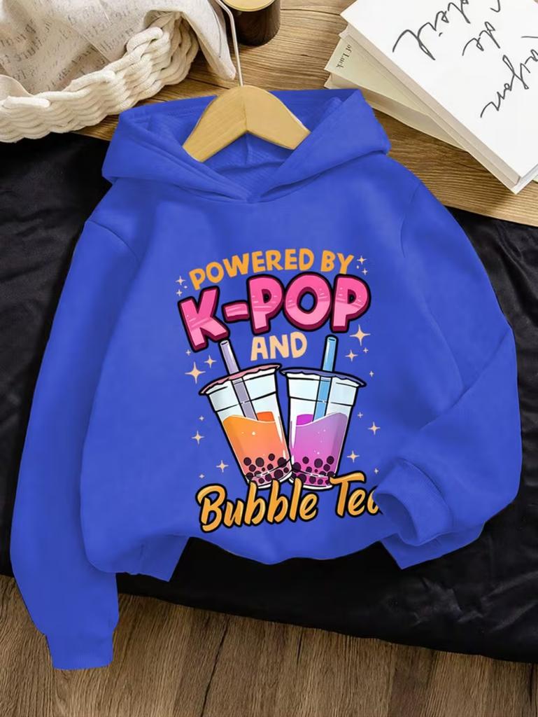 My Little Soda Pop Kinder Kapuzenpullover K-Pop Musik Koreanischer Anime Sweatshirt Hip Hop Jungen Kleidung Geschenk Süßer Spruch T-Shirt Locker Kinder Oberteil