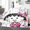1pc Chibi Characters Collection Flannel Blanket,Ultra Soft Warm Plush Throw for Home Bedroom Bed Sofa Cover Camping Picnic Gift Y7245