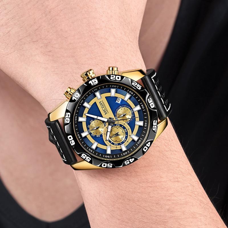 Genuine Men'S Watch Multi-Functional Fashion Sports Versatile Watc Quartz Watch 2096