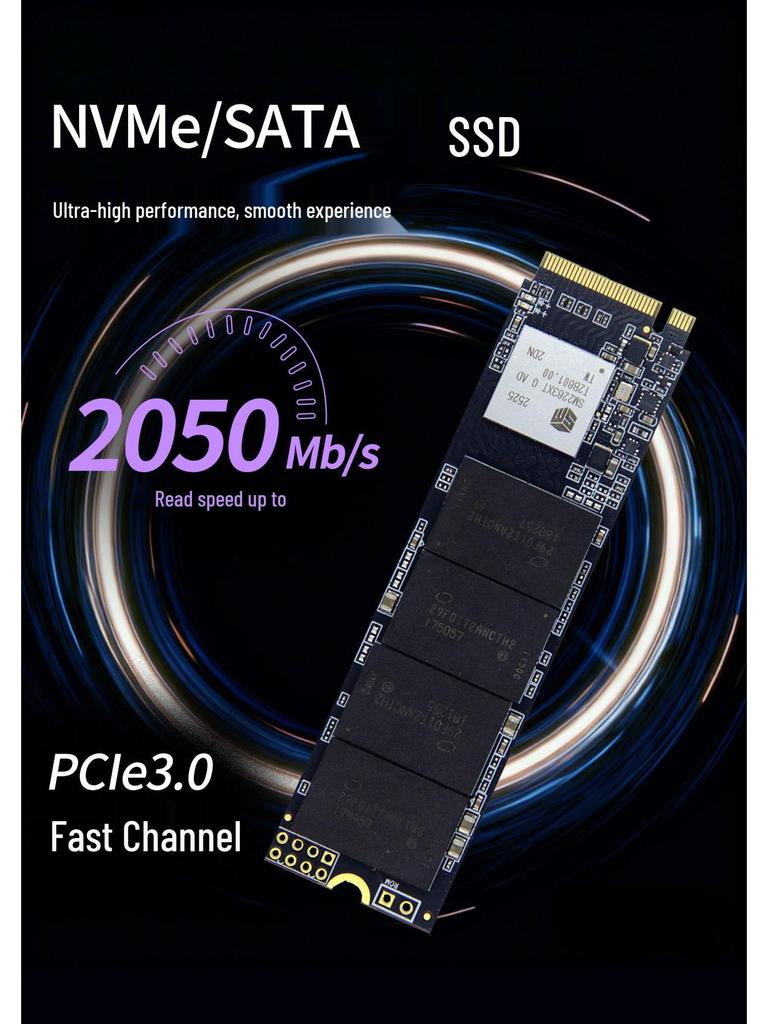 Huaxin M.2 PCI-E NVMe SSD 128GB-2TB, Universal for Notebooks & Desktops