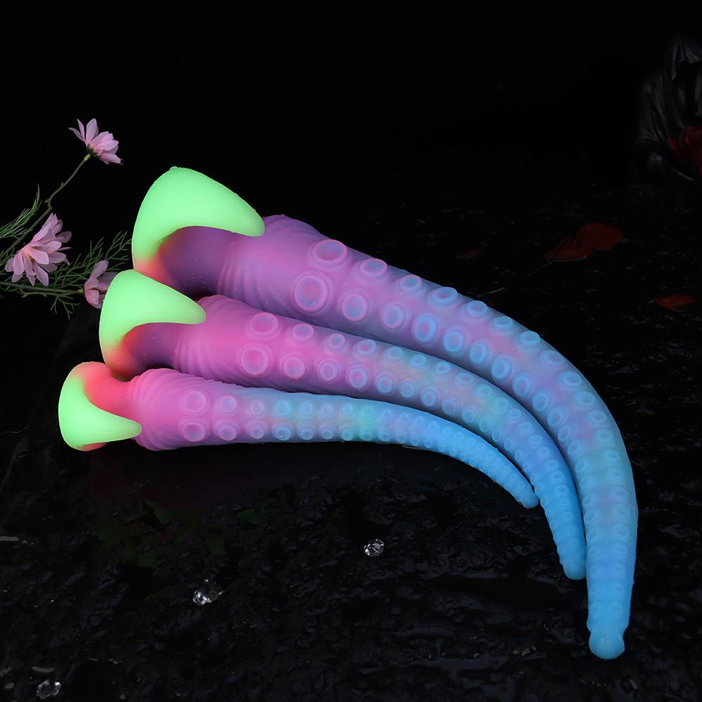 Liquid Silicone Long Anal Whip  Soft and Expandable Anal Plug Men's and Women's Chrysanthemum Masturbator  Adult Sexual Product
