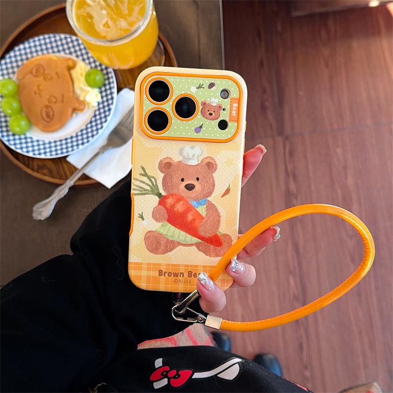 Cartoon Jellycat Carrot Bear iPhone 17, 16 Pro Max, 15, 14 Case for Women