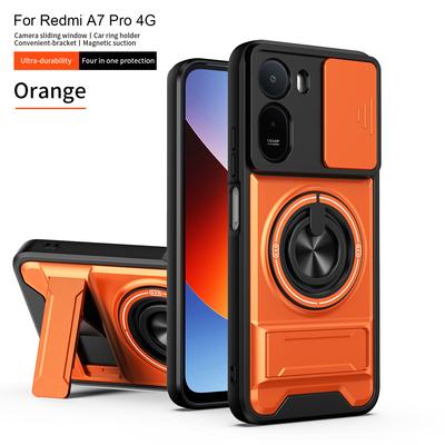 Para Redmi A7 Pro 5G Funda Redmi A7 Cubierta Redmi A5 Funda de Teléfono Soporte Plegable Magnético Magsafe Cubierta de Armadura Militar Protección de Cámara
