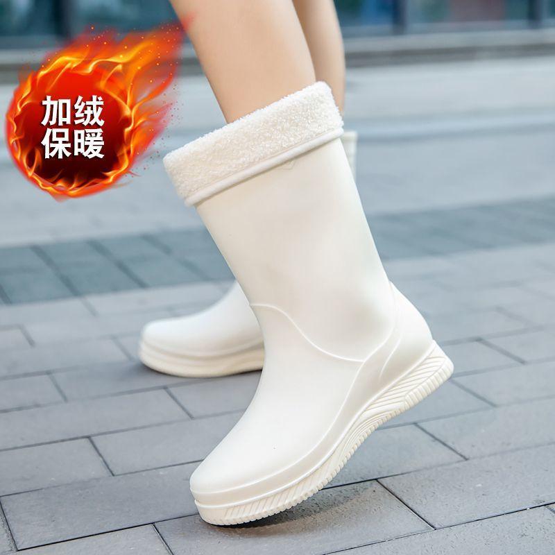 Lady Rain Boots Fashion Non-slip Soft Comfort Waterproof Rain Boots Women Outdoor Hiking School Rainy Days On Foot Camping
