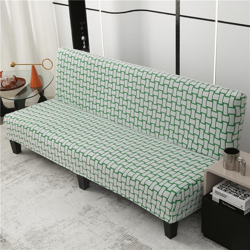 Stretch Sofa Cover Folding Sofa Bed Slipcovers Couch Cover Without Armrest Elastic Fitted Sheet for Sofa Bed