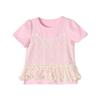 Deesha Girls' Faux Two-piece Puff Sleeve T-shirt