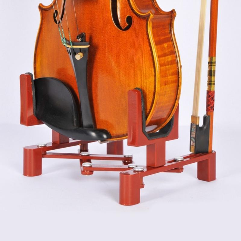 Supporto per Violino Pieghevole Portatile Regolabile Supporto per Violino Portatile in Plastica Supporto da Pavimento Accessori per Strumenti a Corda
