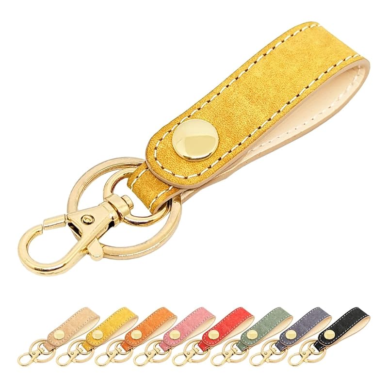 

[leo&aoi] key ring genuine leather Made in Italy maya leather snap button belt type key ring bag charm genuine leather key ring cowhide leather key