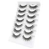 7 Pairs Fluffy 3D Eyelashes: Natural, Dense, Exaggerated Mess for a Bold European & American Look