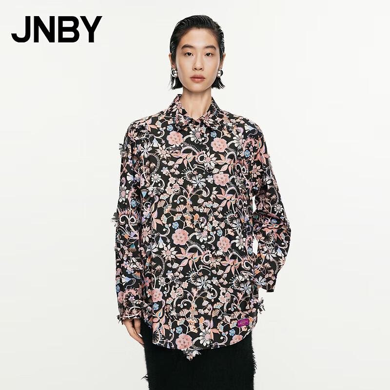 JNBY Liberty Floral 3D Embroidered Shirt M