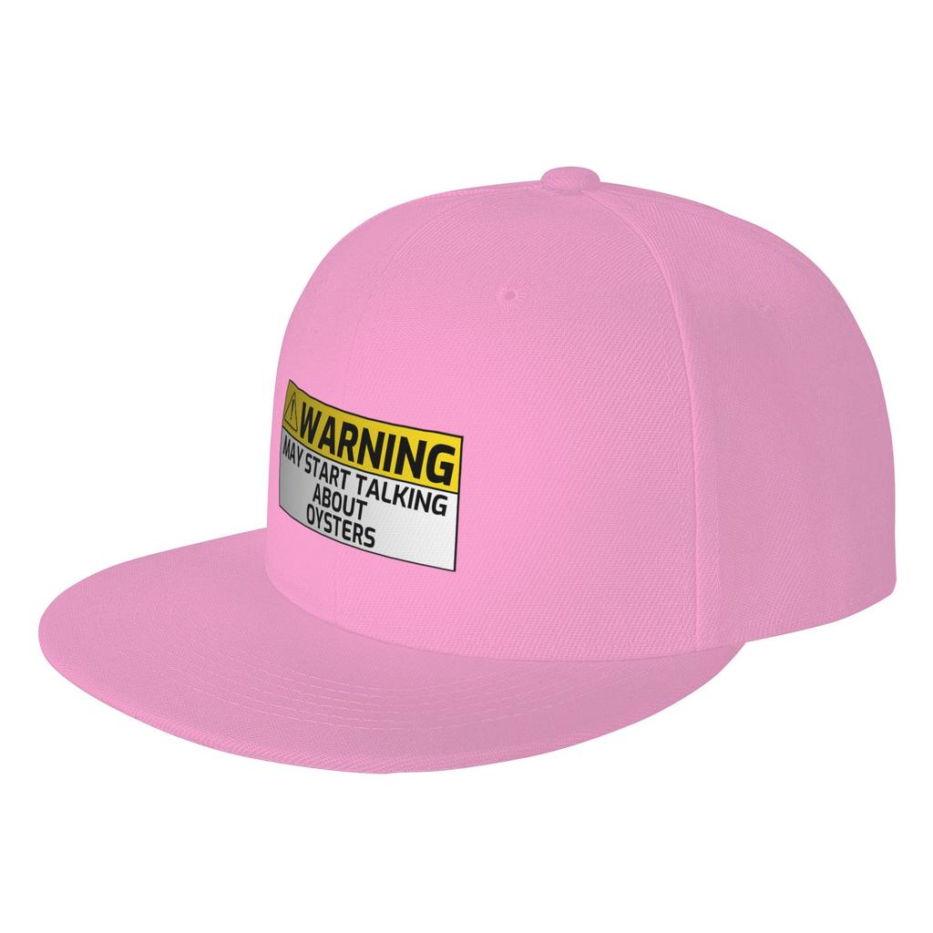Fashion Warning May Spontaneously Start Talking About Oysters Flat Brim Sun Hat Easy To Clean Baseball Caps