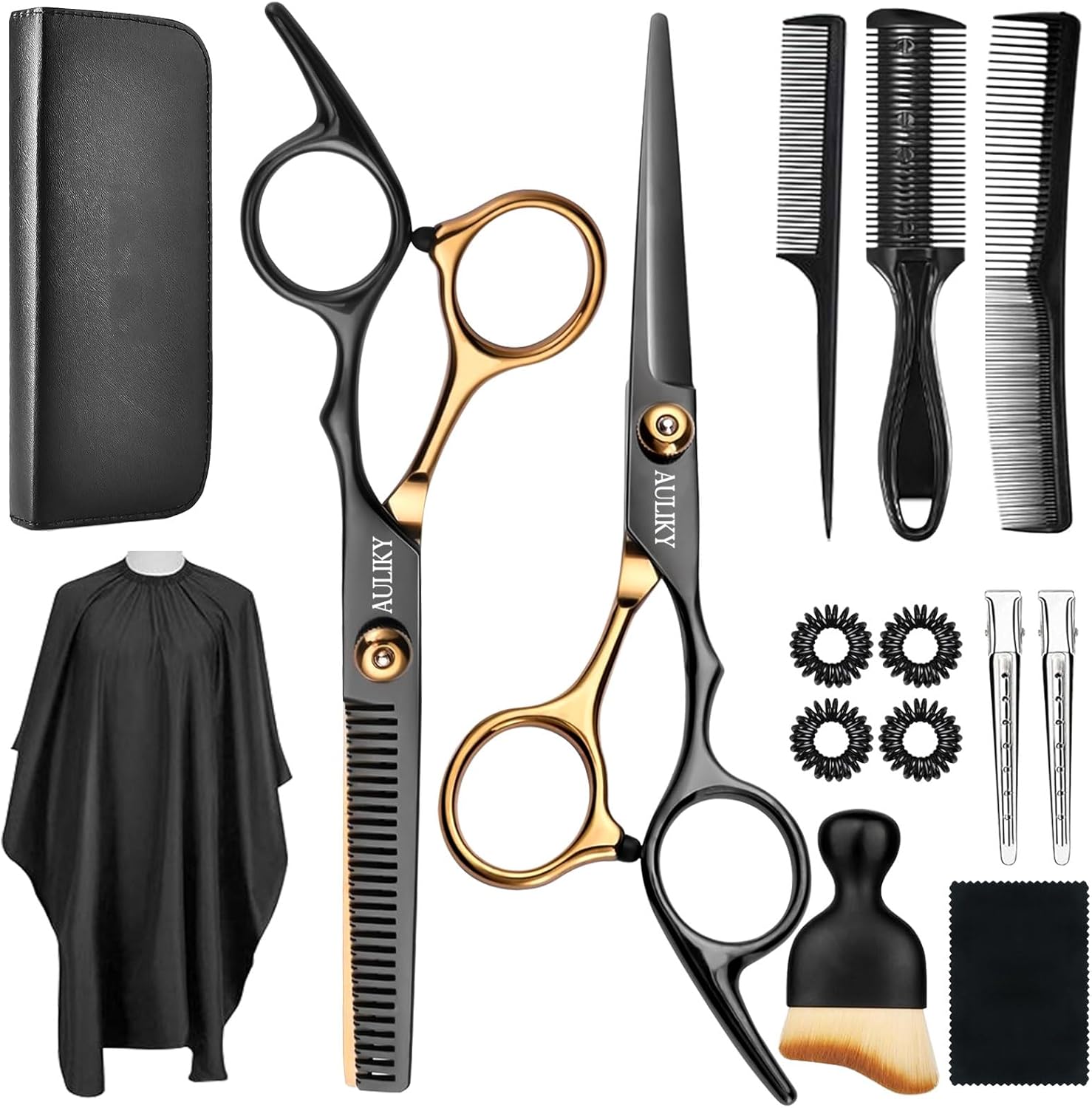 Scissors Shears Kits, Professional Stainless Steel Hairdressing Shears Set Thinning Scissors United States