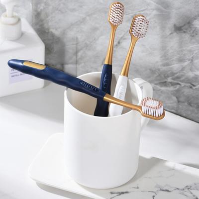 6Pcs Wide Head Soft Long Head Adult Big Head Toothbrush Comfortable Teeth Super Soft Oral Cleaning Brush