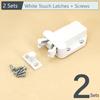 2/4/8 Sets Non-Magnetic Touch Latch Cabinet Door Catch Push To Latch and Unlatch Furniture Cupboard Wardrobe Accessory