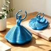 3D Printed Spinning Ballerina Fidget Toy Ballet Dancer Spinner Spiral Sensory Toy for Stress Relief Home Office Desktop Decoration
