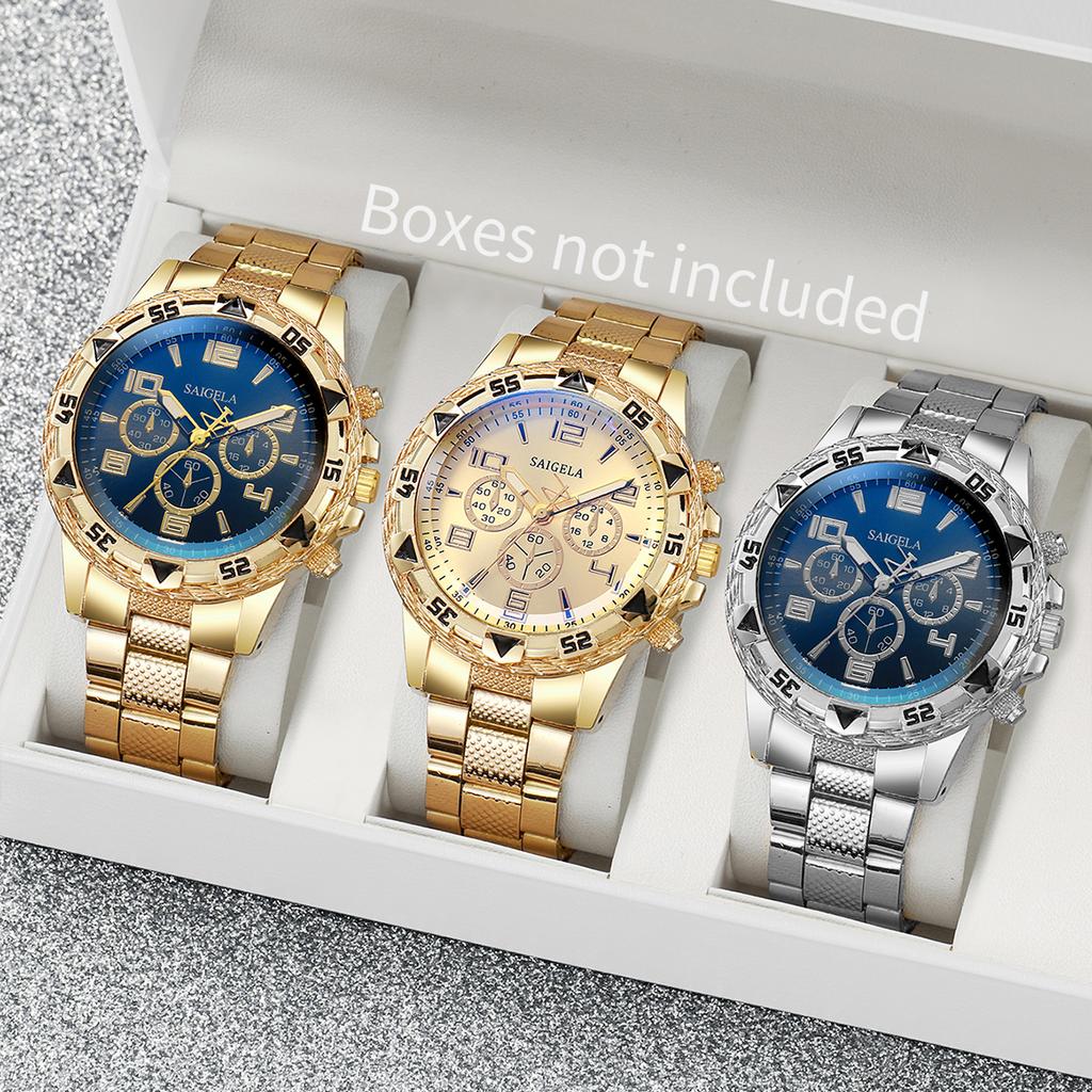 2/3/4PCS Fashion Men Business Watches Set Luxury Large Dial Watch for Men Clock Gift Reloj Hombre