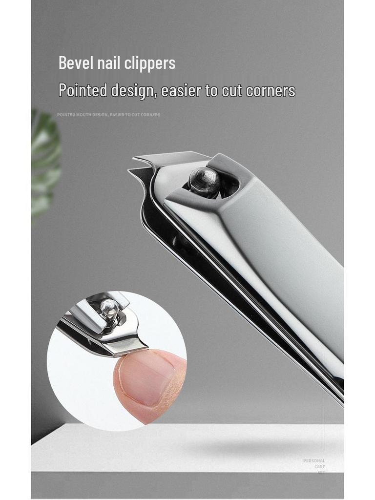 8dílná manikúrní sada z nerezové oceli s potiskem loga: Kleštičky na nehty, nůžky a nástroje připravené k darování