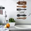 Bless The Food Before Us Wall Art Wooden Hanging Sign Large Wall Hanging Tag  Dining Room Bedroom