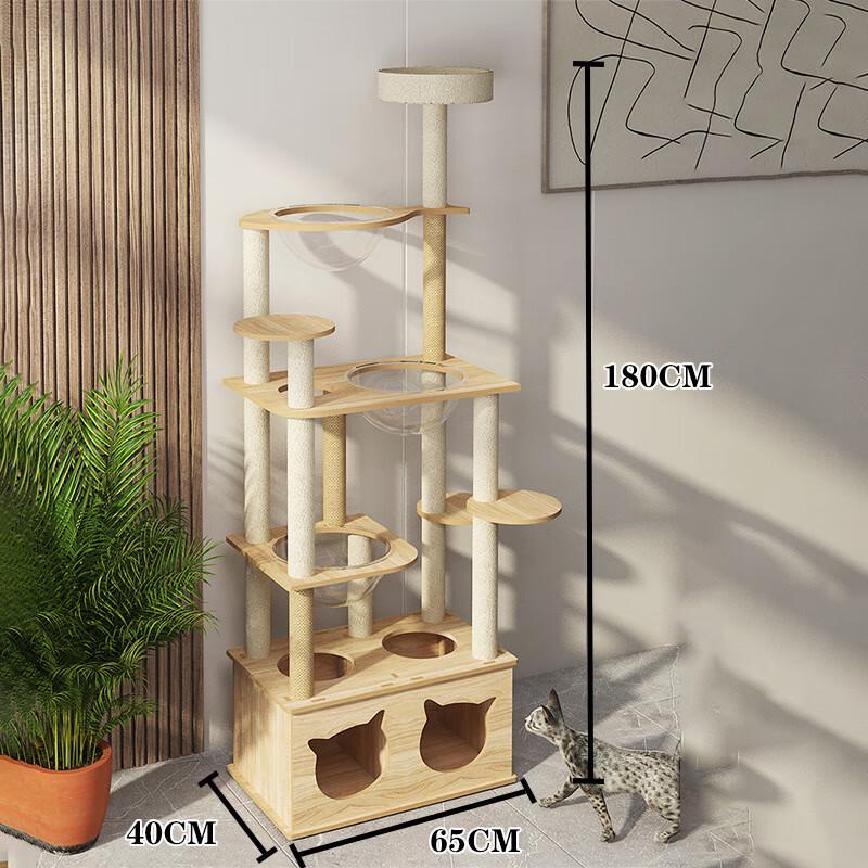 All-Season Multi-Level Cat Tree Condo & Scratcher