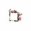 PVC-Based Pink Rose Wall Sticker for Light Switch and Outlet Plate Decoration Indoor Use On Smooth Flat Surfaces