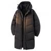 Men Women Winter Long Down Coat 90% White Duck Hooded Oversized Warm Parka Cold Weather