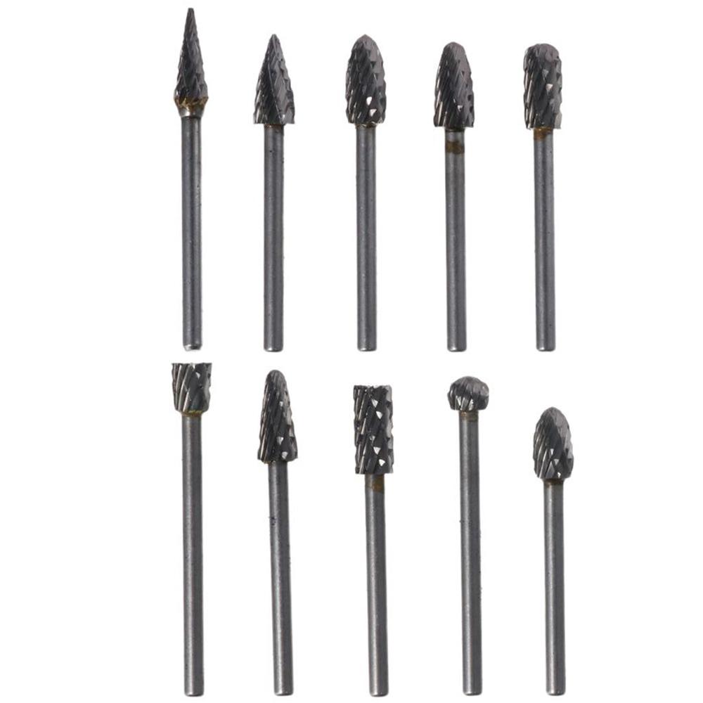 File Double Diamond Electric Grinding Head For Dremel Rotary Tool Burr Drill Bits Milling Cutter
