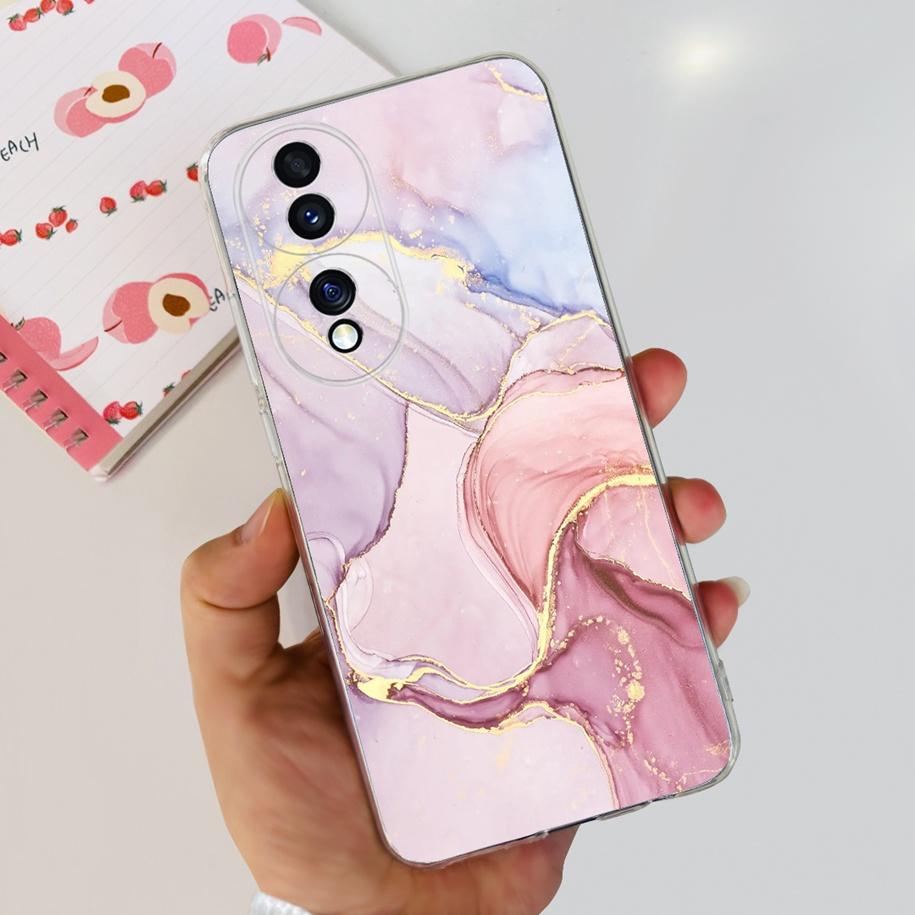For Honor 70 Lite Case RBN-NX1 Shockproof Cover Fashion Flower Clear Silicone Soft TPU Phone Case For Honor 70 Pro Honor70 Coque