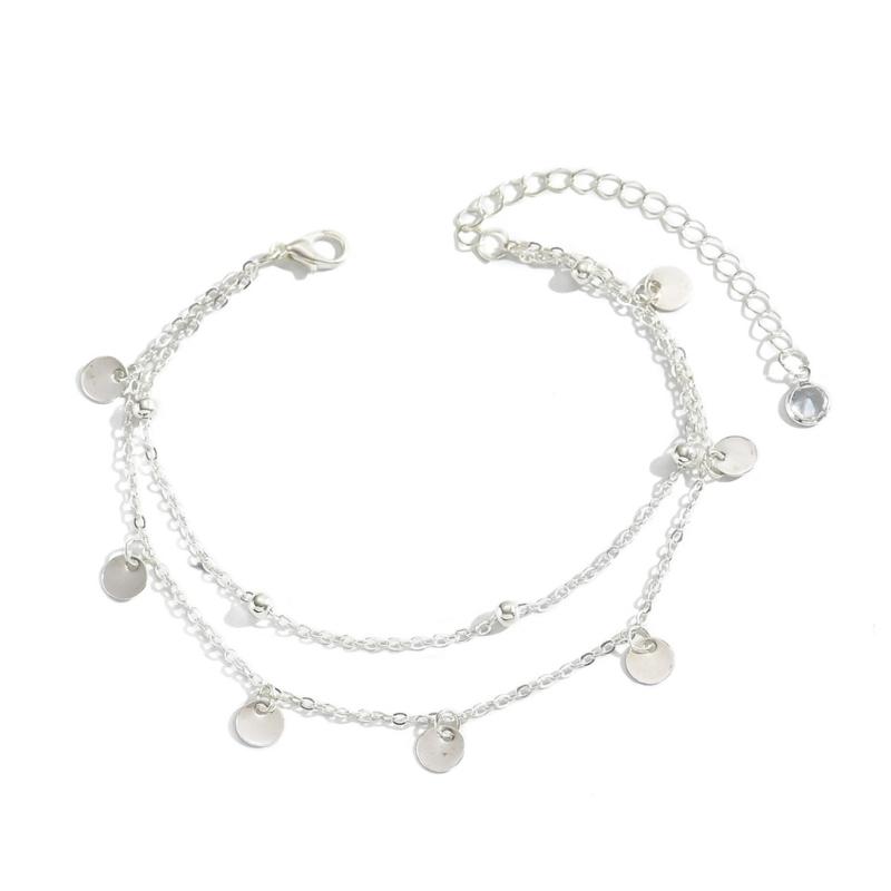 Comfortable Wear Adjustable Alloy Anklet for Women Featuring Layer Chains Butterfly Charm Beachwear Jewelry Gifts