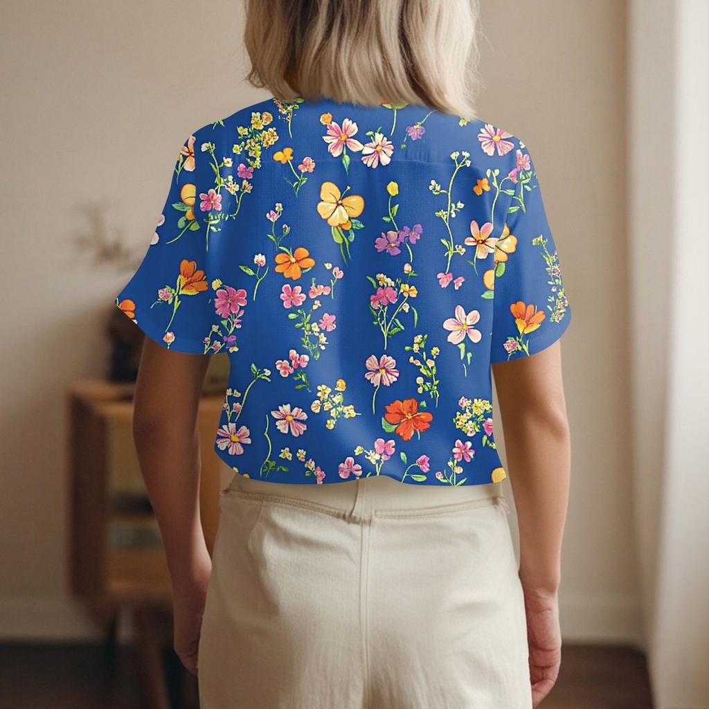 Moteriški medvilniniai lininiai viršutiniai drabužiai trumpomis rankovėmis laismi boho stiliaus marškinėliai vintage palaidinės