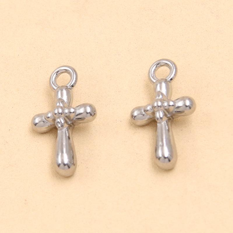 2025 New Style Unisex 304 Stainless Steel Cross Pendant Jewelry Accessory