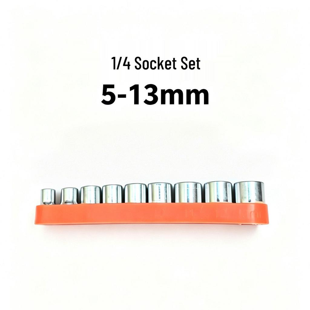Electric Drill Hex to Square Socket Adapter Rod - 1/2" & 1/4" Drive Extension.