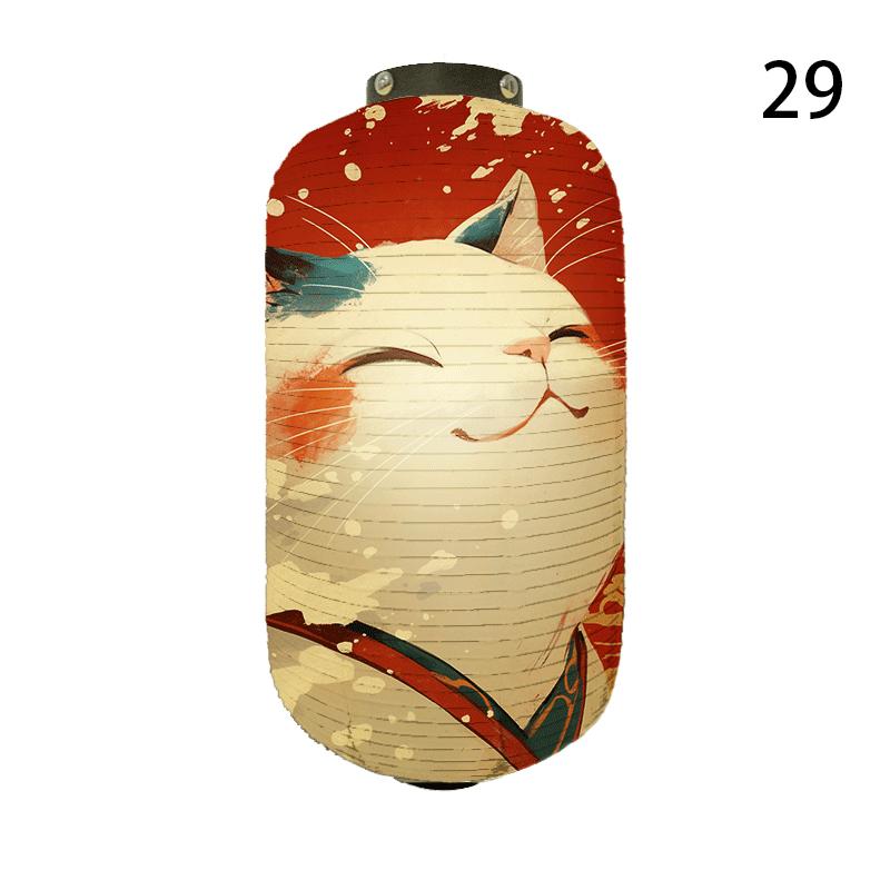 NEW Japanese Chochin Hanging Lantern Ukiyo-e Style Samurai Cat Anime Cartoon Lantern Sushi Restaurant Decor Festival Party Decor