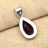 Lavish Red Garnet Gemstone Handmade 925 Solid Sterling Silver Jewelry Pendant For Women R