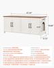 VEVOR Cat Litter Box Enclosure for Multi Cats, 120 Cm Hidden Litter Box Cabinet with 4 Doors & 2 Entries, Indoor Cat Washroom