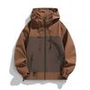 Spring American Contrasting Hooded Jacket for Men and Women Couples Trendy Versatile Jacket Windproof Waterproof Jacket for Men