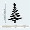 1-Piece Vintage Christmas Tree Metal Wall Art Sculpture, Festive Ornament Home Decor Halloween Gift