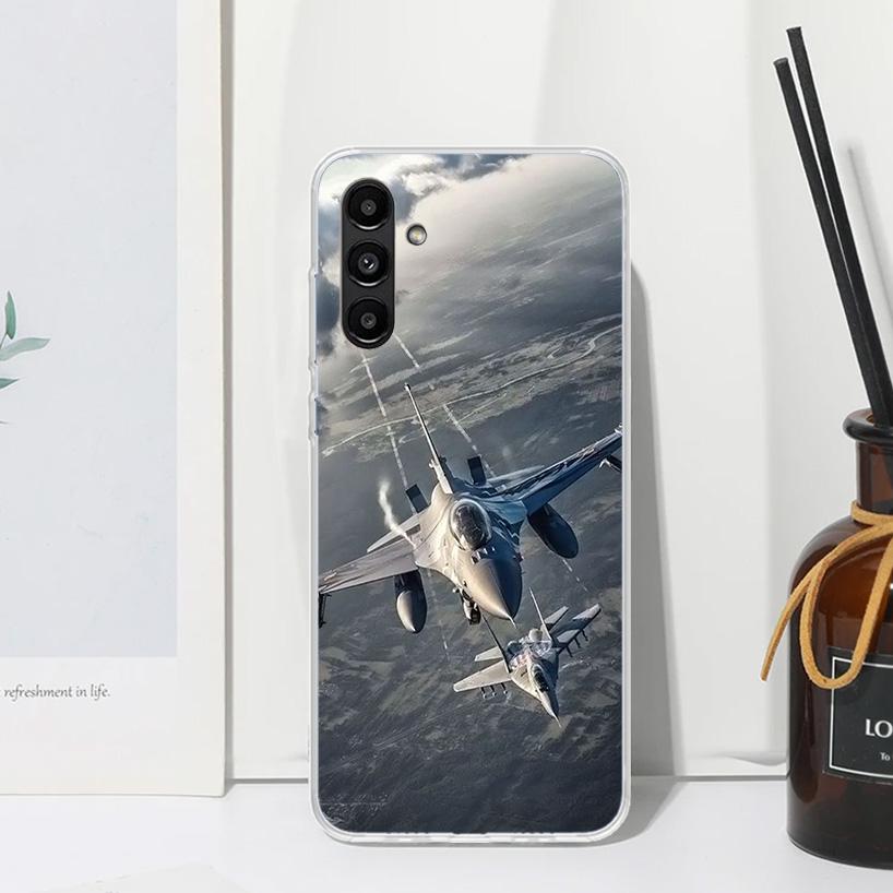 Military Aircraft Warship Fighter Phone Case For Samsung Galaxy A15 A25 A35 A55 A14 A24 A34 A54 A13 A23 A33 A53 A12 A22 A32 A52